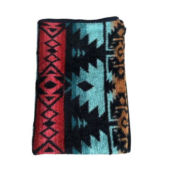 BIEDERLACK Aztec Southwest Cuddle Wrap Stadium Blanket Snap Zip USA Made - Picture 1 of 9